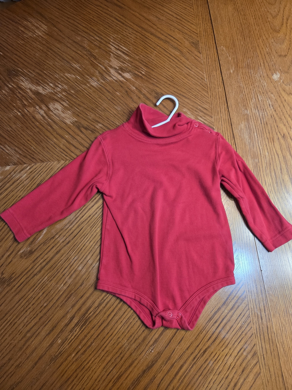 Garanimals Red Long-Sleeve Turtleneck Baby Bodysuit